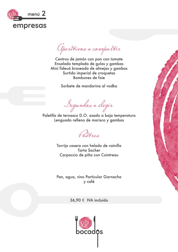 Comida de Empresa en Restaurante Bocados